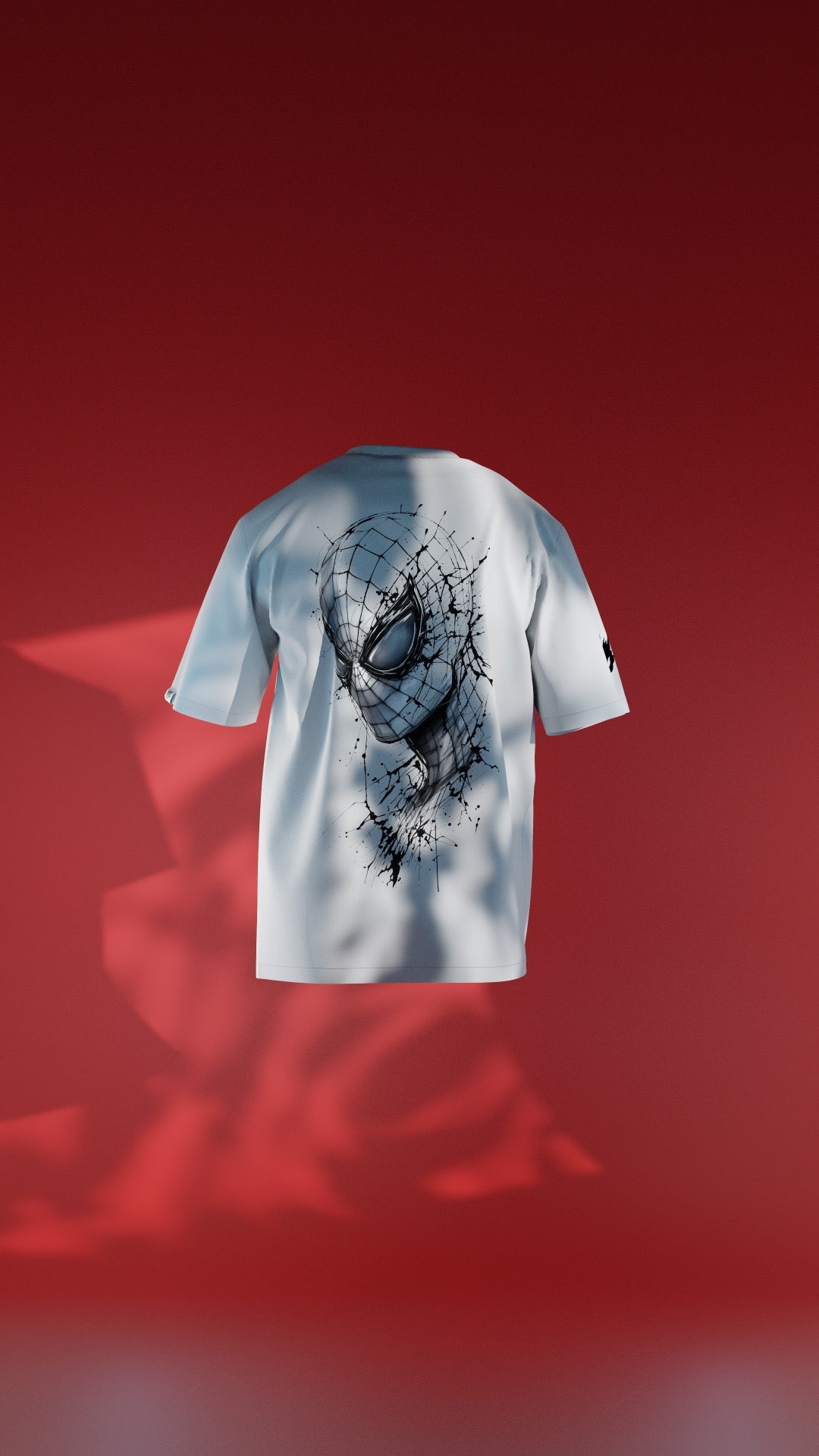 "Spider-Sense" Ink Splash Graphic T-Shirt