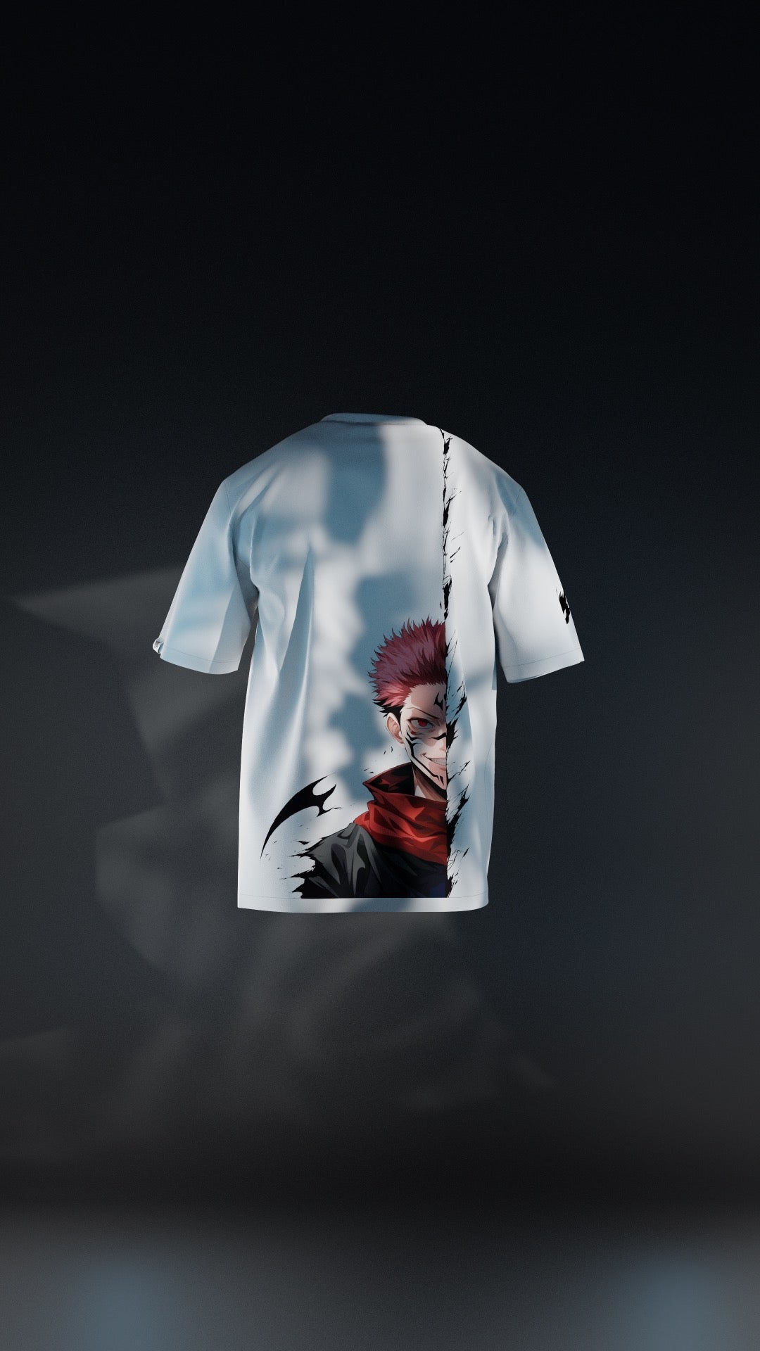 King of Curses Ryomen Sukuna Half-Face T-Shirt