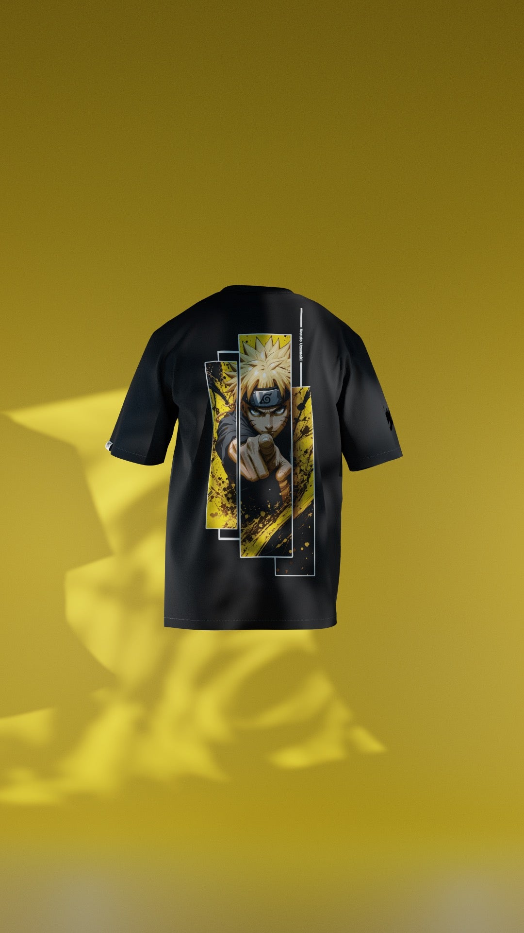 "The Golden Will" Naruto Uzumaki Panel Graphic T-Shirt